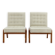 Paire de chaises d'appoint Ludvik Volak des années 1970 par Drevopodnik Holesov, Tchécoslovaquie