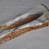 Vintage brutalist ashtray in natural onyx