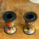 Kashmiri candlestick pair