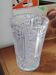 Vintage geometric cut crystal vase - 1970