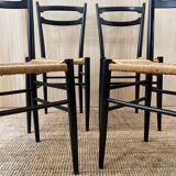 Serie de 4 chaises italienne - 1960