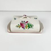 Butter dish KG Lunéville model Réverbère, earthenware