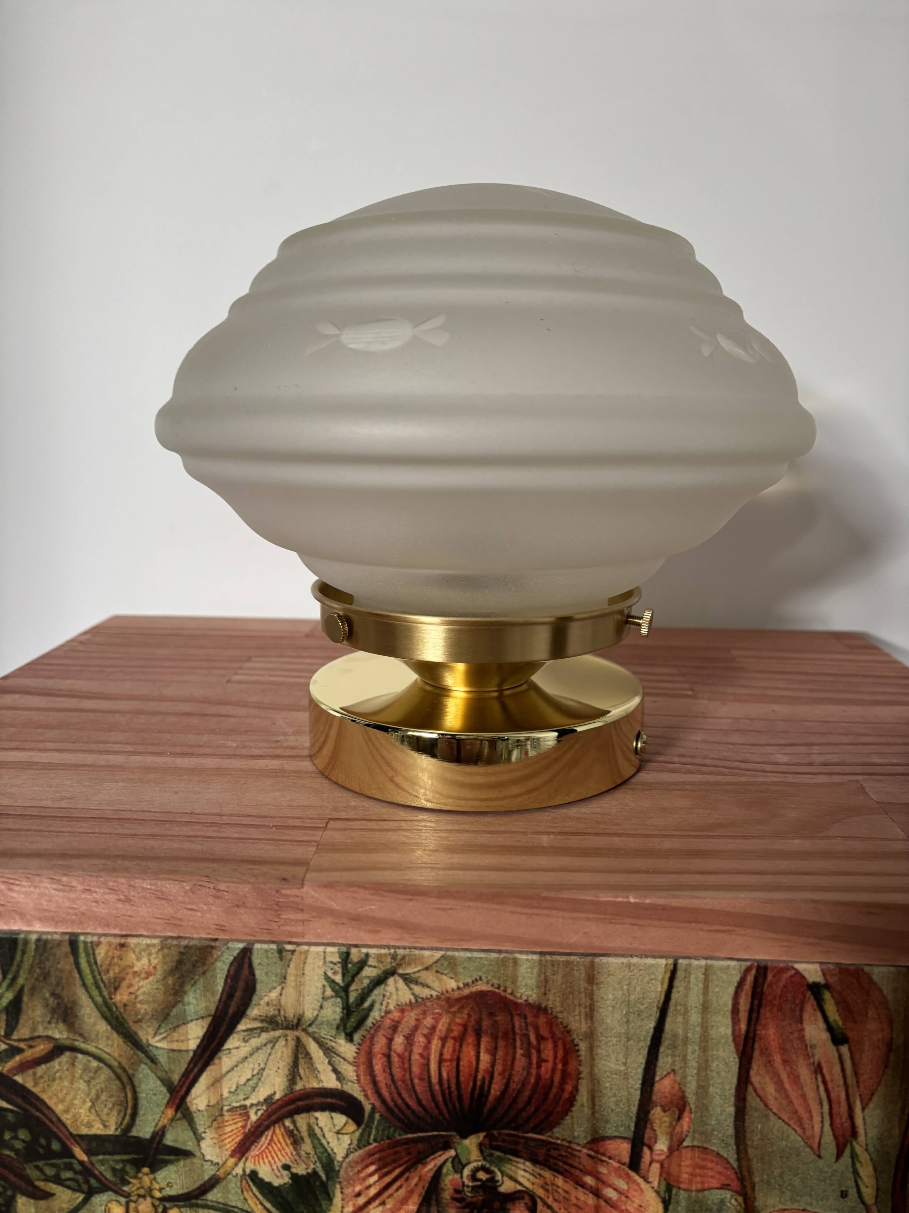 Vintage Art Deco Globe Ceiling Light