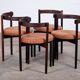Dining Chairs in Rosewood attributed to Hugo Frandsen for Børge M.S, Denmark, 1964, Set of 4