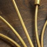 Five-branch wall sconce in brass, 1950s.