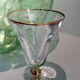 Set of 6 glasses of gold fillet bistro
