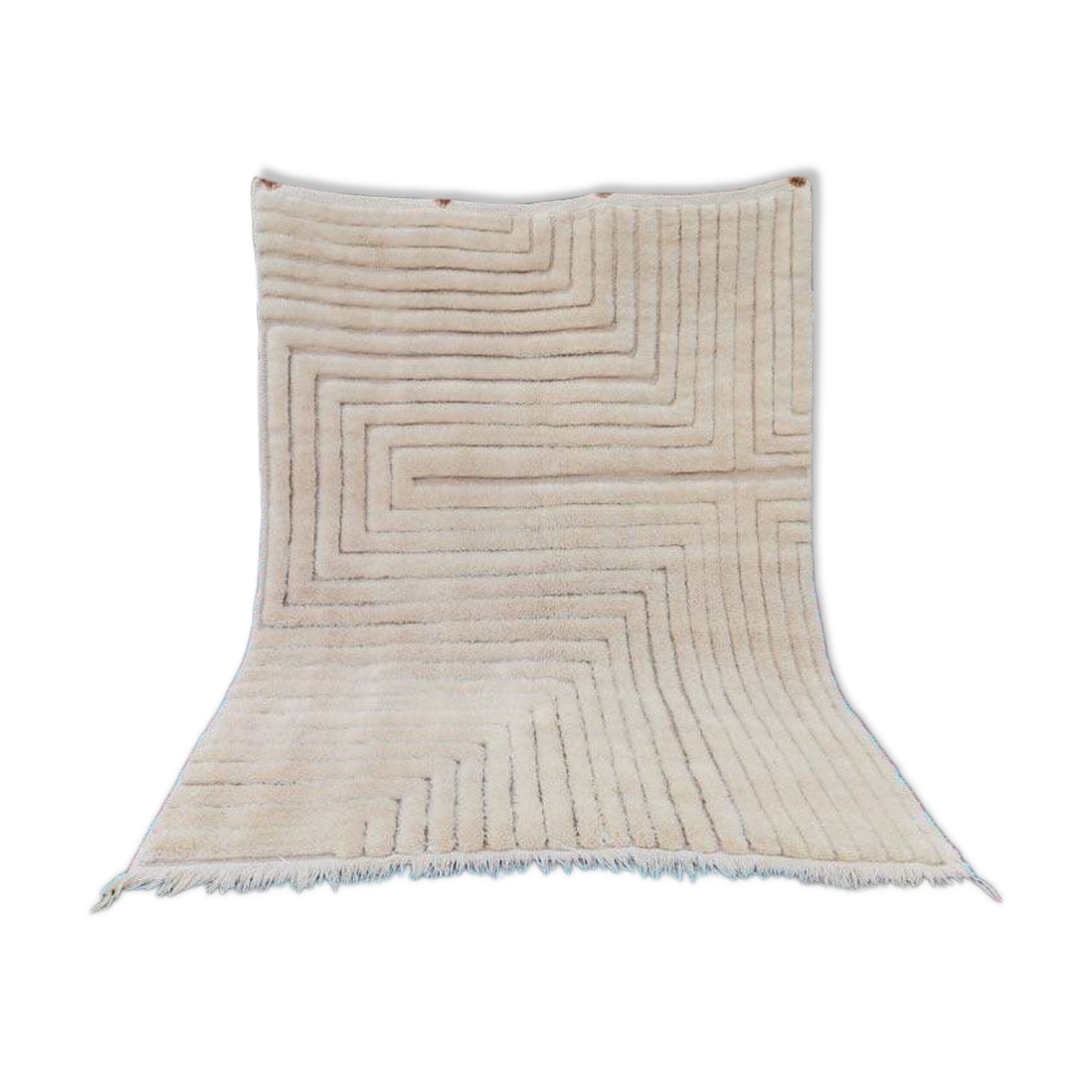 Handwoven natural wool rug size 200/300 cm
