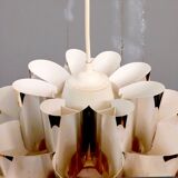 Mid Ventury Modern silver Danish hanging lamp