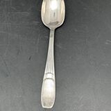 White metal children's cutlery set with little cat