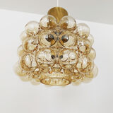 Bubble glass pendant lamp by Helena Tynell for Glashütte Limburg