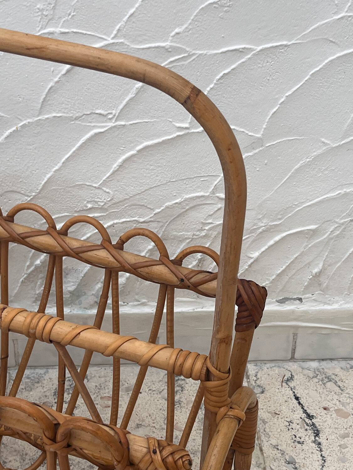 Bamboo magazine rack