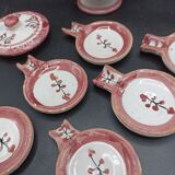 Glazed terracotta guest ashtray - rose