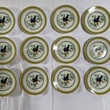 Limoges porcelain service from Hermès, Toucans collection, 1986