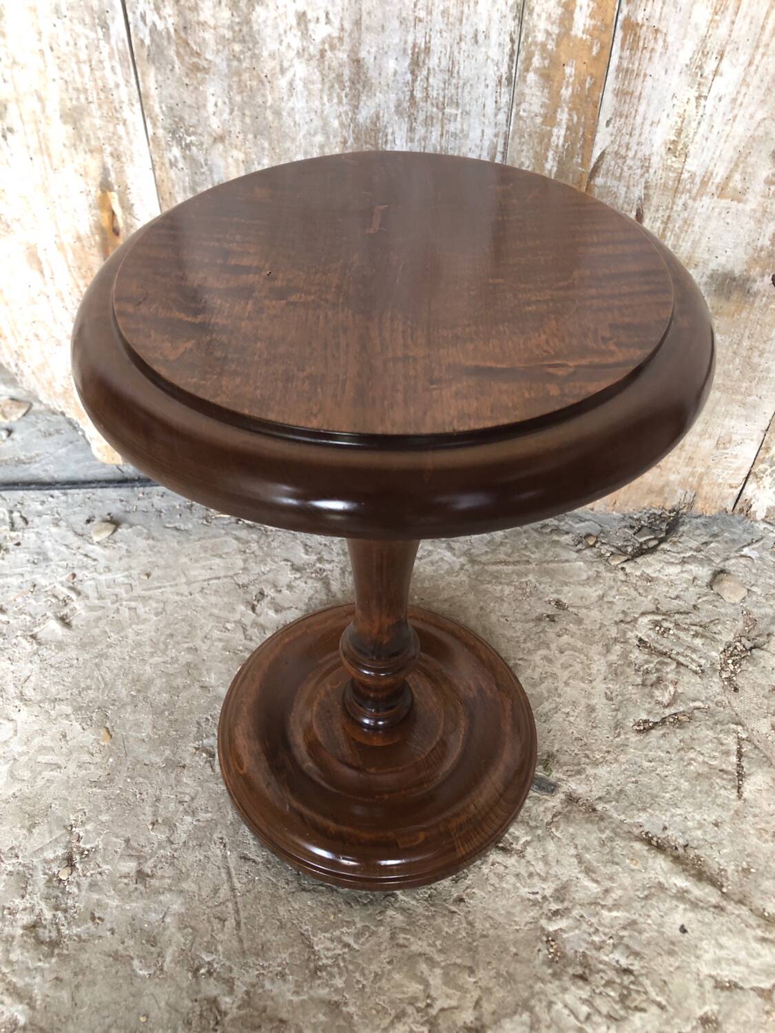 Sellette table appoint bois tourné vintage #a576