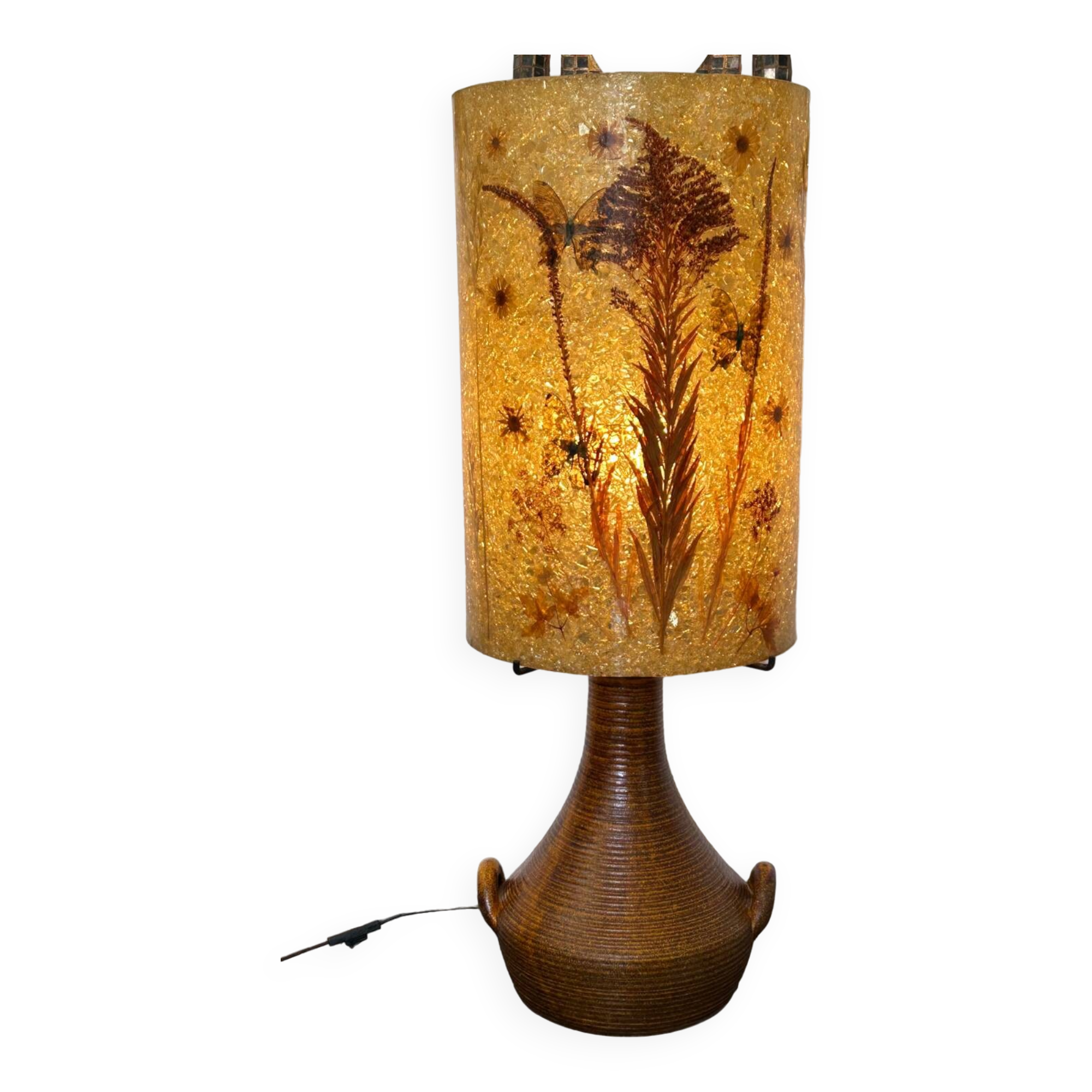 Large Accolay Ceramic and Resin Lamp