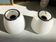Pair of wall lights/White opal glass & Metal/Design Artémide/G Gismondi