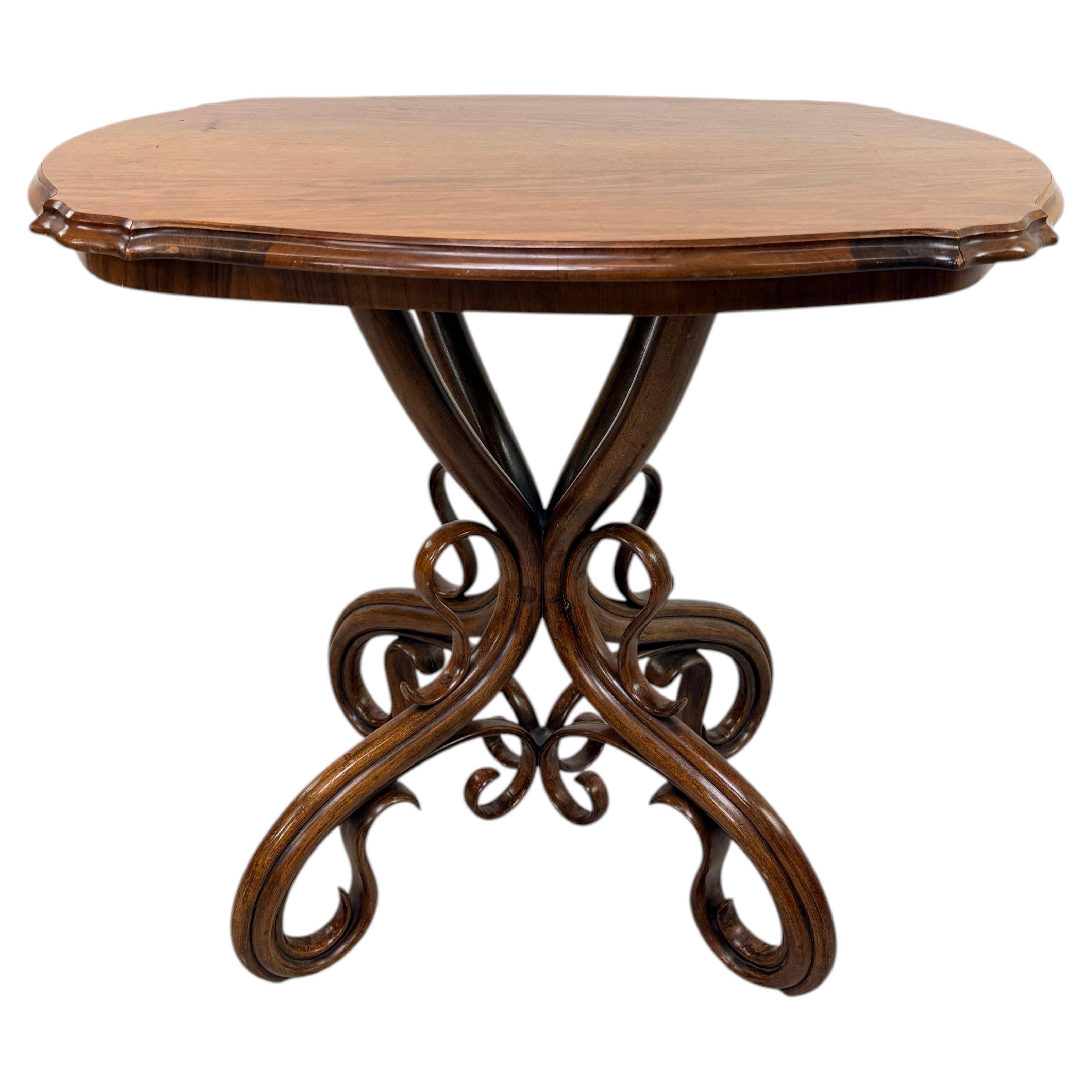 Table de salon antique rare « Gebrüder Thonet », Model No. 1
