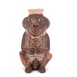 Vase Péruvien anthropomorphe en terre cuite