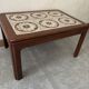 Coffee Table in Teak and Tiles