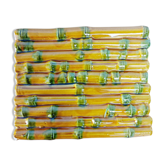 Dessous de plat Bambou en barbotine de Vallauris