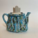 Théière anglaise en céramique vintage