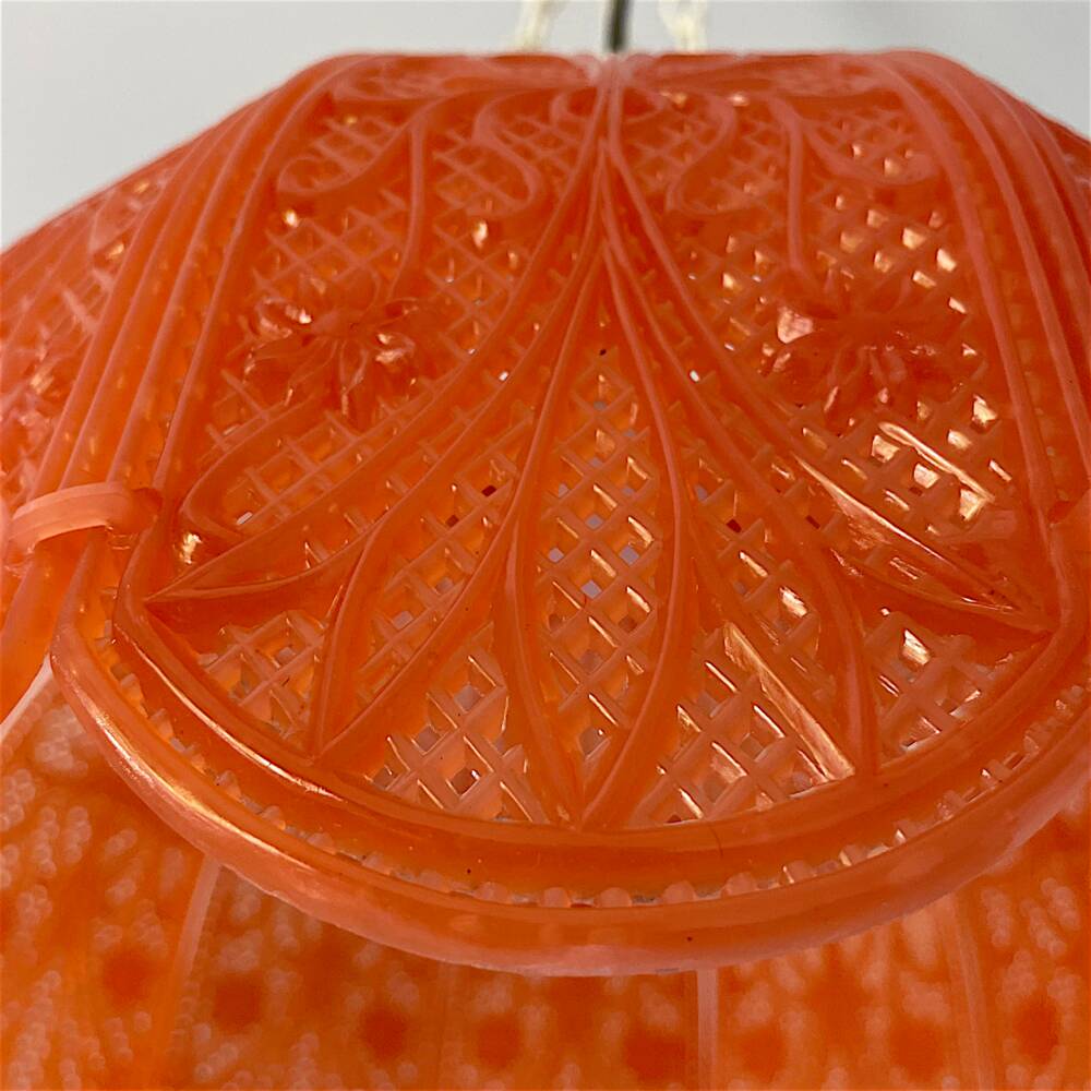 Red acrylic lace hanging light chandelier
