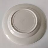 Large vintage Italian earthenware platter with cottage decoration – 1950s-1970s