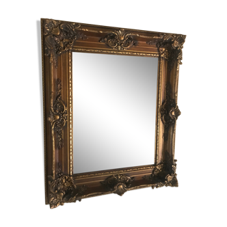 Golden mirror - 78x65cm