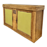 Country sideboard fabric doors