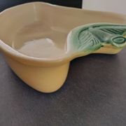 Plate ripient pocket empty faience barbotine mars