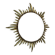 Vintage brass sunburst mirror 1960s