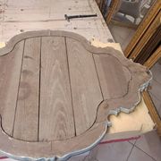 XX carved wood mirror 95 x 67