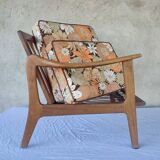 Scandinavian teak armchair from the 60s