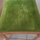 6 Chaises bois assise velours vert