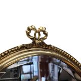French classic Style Brass Mirror With Bow, 1950/60s