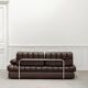 Canapé vintage DS 85 en cuir marron par De Sede 1980
