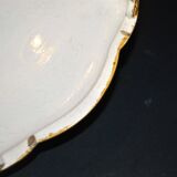 Onnaing? Art Nouveau slipware trivet with bird decoration, ceramic trivet, 1910