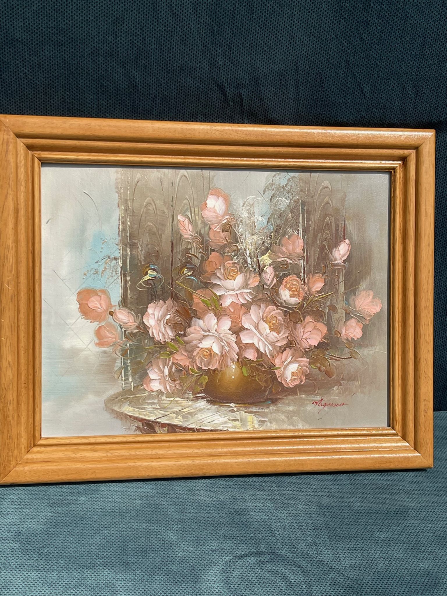 Tableau bouquet of flowers magnesco