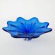 Cobalt flower bowl, Danish design, 1970s, made in Denmark
