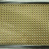 Yellow perforated iron plate top