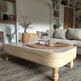 Rattan coffee table