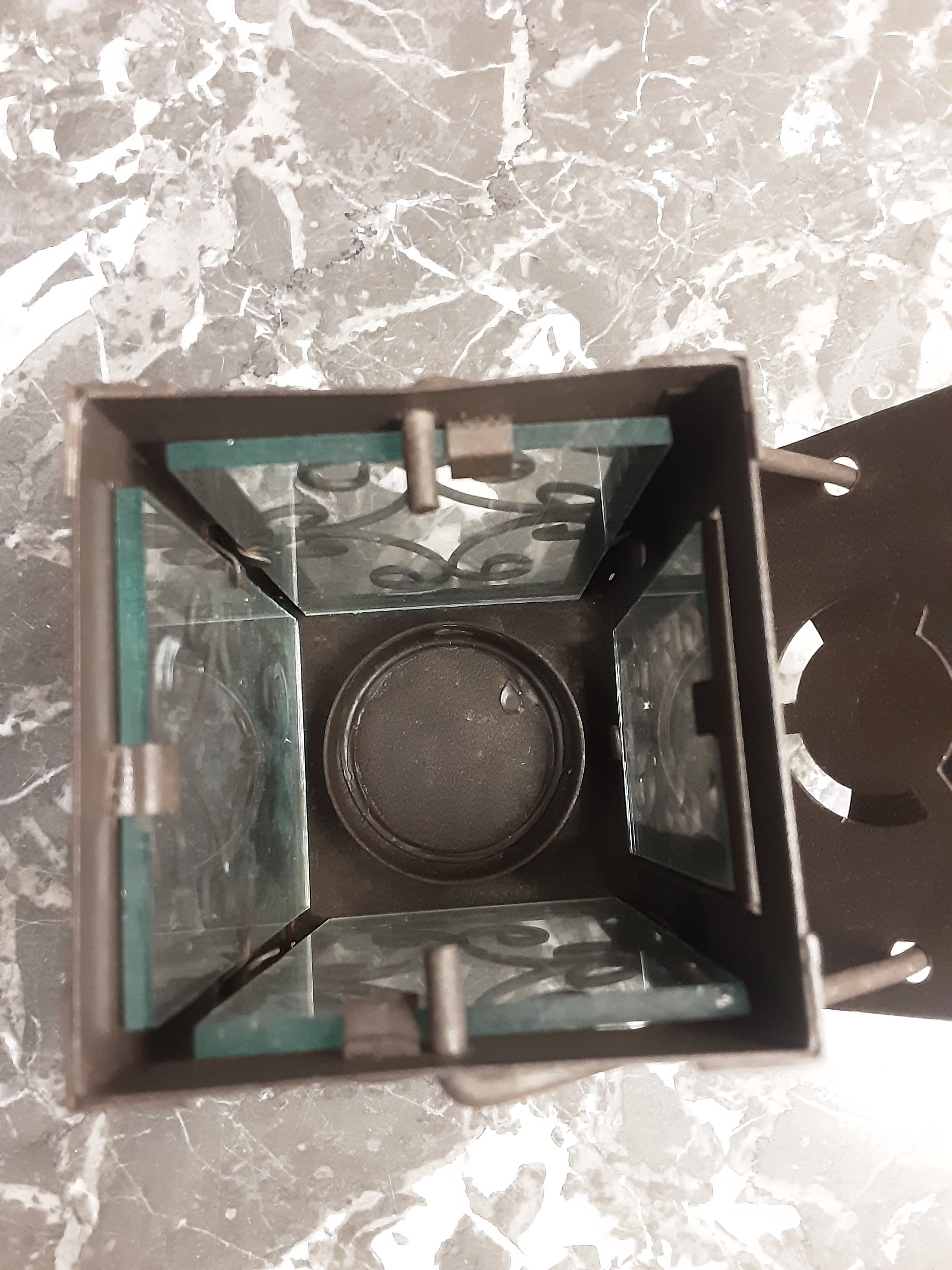 Metal glass lantern  year 85