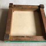 Walking foot rests foot old tapestry