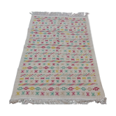 Berber multicolored green red white carpet  180x120cm
