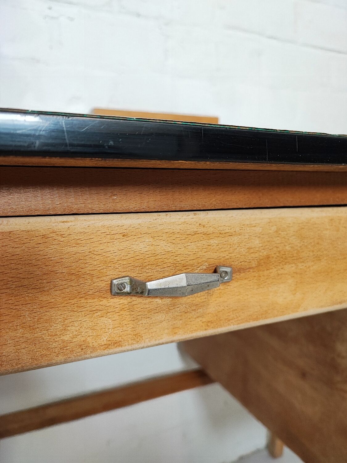 Vintage compass feet desk