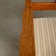 Chaises Art Déco de l'École d'Amsterdam en chêne massif et tissu rayé
