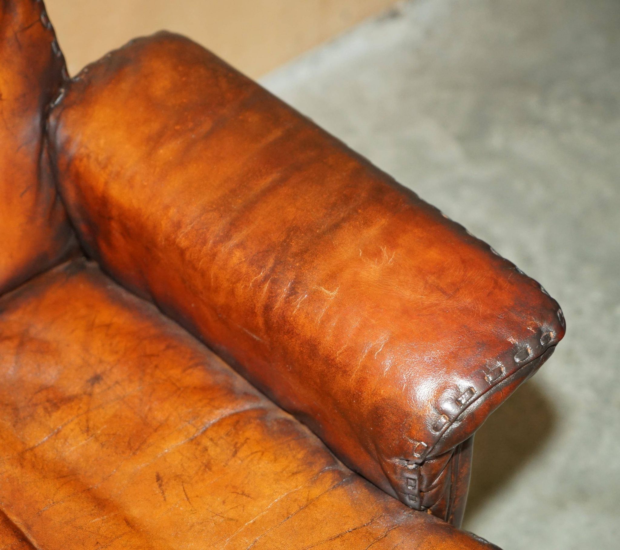 Chaise de bureau pivotante Mid Century Modern De Sede DS35 cuir