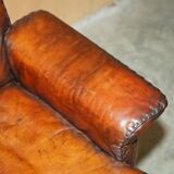 Mid Century Modern swivel office chair De Sede DS35 leather