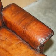 Chaise de bureau pivotante Mid Century Modern De Sede DS35 cuir