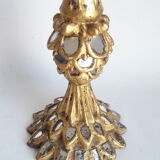 Lamp foot gilded wood